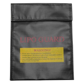 Zangc Lithium Battery Explosion-Proof Bags High-Temperature Storage Protective Bags Multi-Functional Fireproof Bags 23 * 30cm Black Suitable for chargin Storage and Transportation 1pcs