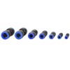 Akozon Pneumatic Fittings for Air Hose One-Touch Fittings 35pcs Straight