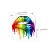 iplusmile Car Decor Stickers 3pcs Rainbow Lips Automotive Sticker Easy