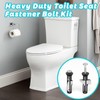 EOAMGO Toilet Seat Fittings, Universal Heavy Duty Toilet Seat Fastener