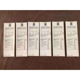 Ford NOS Ford Door Stickers for Oil Change,  Mustang Galaxie F-100, Falcon, Fairlane