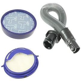 First4Spares 4M Stretch Hose, Pre & HEPA Post Motor Filter Kit for Dyson DC25 DC25i Vacuums