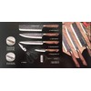 6 PCS Kitchen Knife Set and sharpener without Block, High
