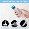 Pack of 3 Large Syringe 60ml Tube, Multifunctional Plastic Syringe