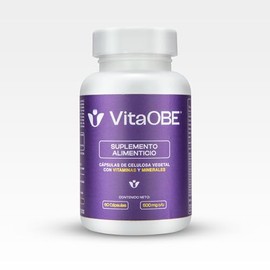 Suplemento Alimenticio Multivitamínico con Minerales | 60 Cápsulas de Celulosa Vegetal | Fórmula con Vitaminas A, C, D3, Complejo B, Zinc, Magnesio y 