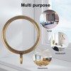 Antique Brass Curtain Rings with Eyelets for Up to 3/4-inch