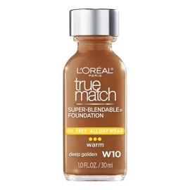 Base Loreal True Match Super Blendable Foundation Tono W10 Deep golden