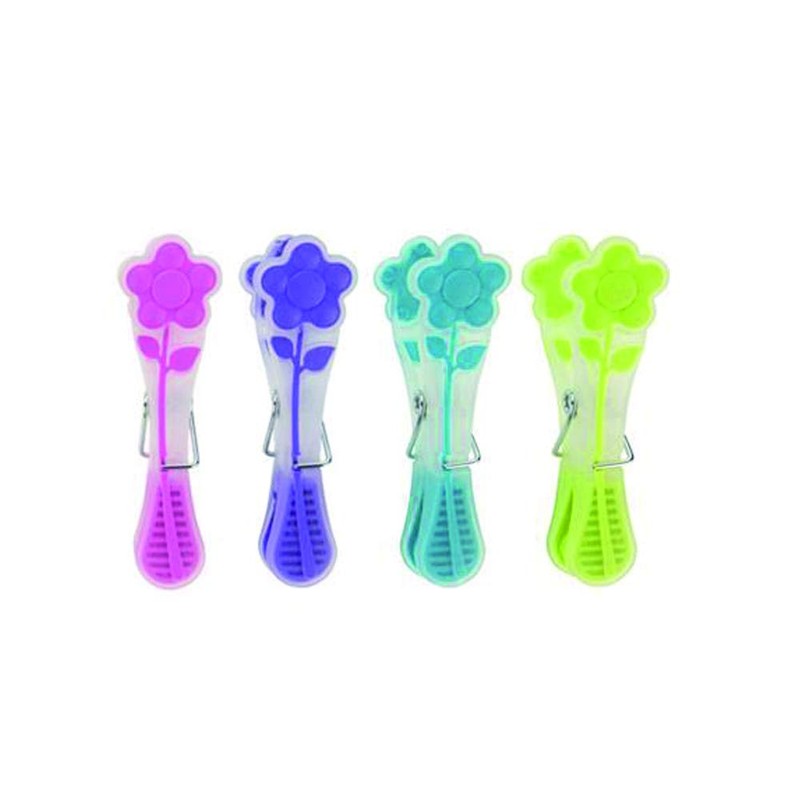 Elliott Extra Strong, Soft Grip, Mini Flower Pegs, 24 Pack,