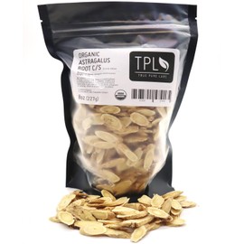 TPL Organic Astragalus Root C/S - Dried, Cut and Sifted - Premium Quality 8 Oz Pack