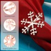 6pcs Christmas Snowflake Napkin Rings Metal Napkin Rings Napkin Holders