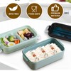 Silanit Bento lunch box, japanese-style high-capacity double stack, microwave oven
