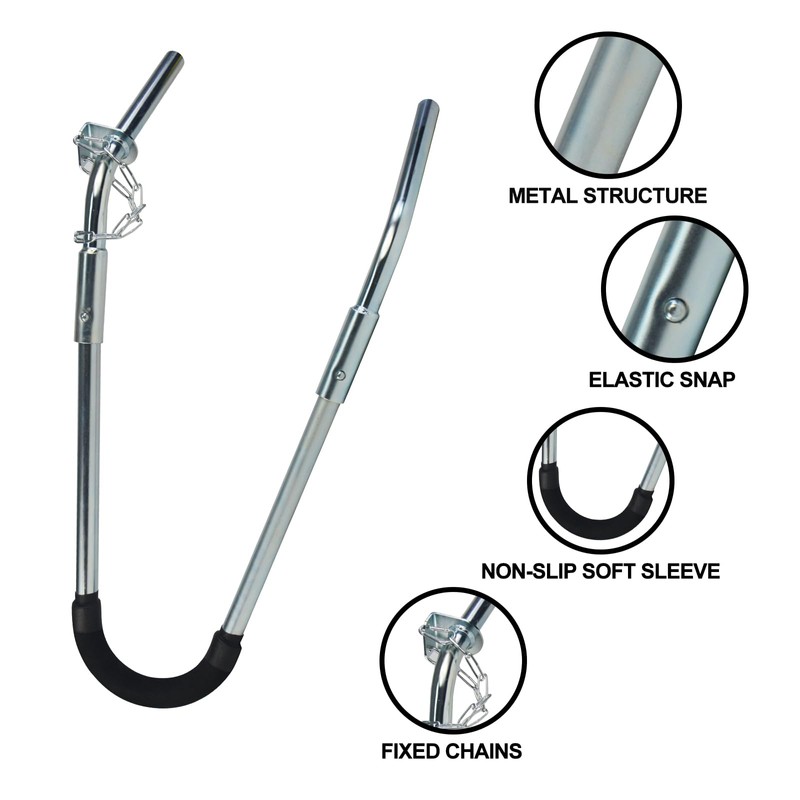 Ladder Stabilizer for Roof, Ladder Standoff Brackets with Foam Elbows