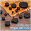 MECCANIXITY 10 PCS 1/2"(13mm) Square Plastic Hole Plugs, Black Plastic