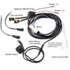 Asasytal Motorcycle LED Bar Wiring Harness, 12V Control 2 Lamp,