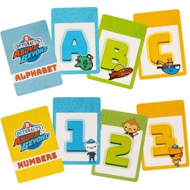 Mighty Mojo Octonauts Kids Alphabet & Numbers Flash Cards Teach ABC 123's Learning Game