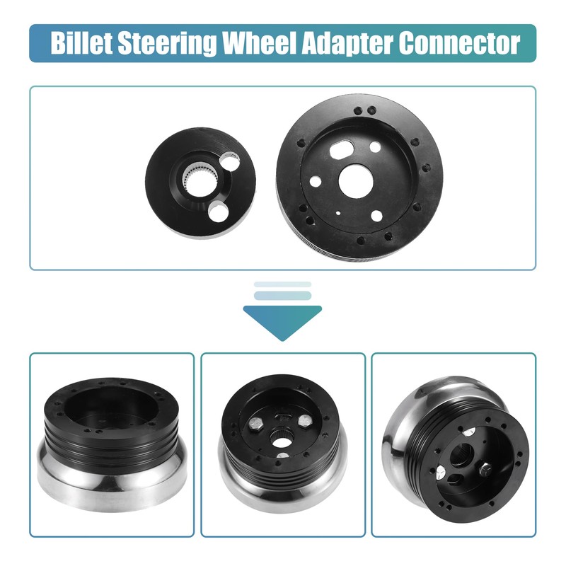 QUARKZMAN 5 & 6 Hole Steering Wheel Hub Adapter for