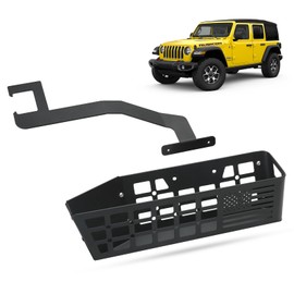 MAIKER Metal Front Seat Brackets Tactical Organizer and Storage Tray Compatible with 2018-2024 Wrangler JL & 2020-2024 Jeep Gladiator JT