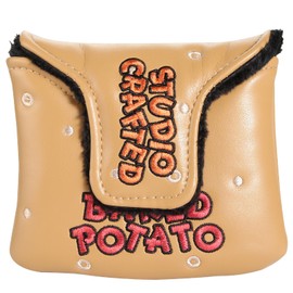 Studio Crafted Golf Boise Baked & Hot Potato Mallet Putter Headcover Magnetic Closure Golf Cover for Mallet Suqare Putters (Mr.Baked Potato)