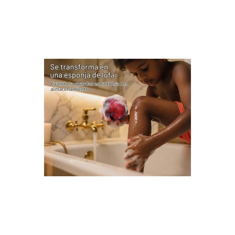 Paquete de 2 esponjas exfoliantes de red africana para baño,
