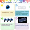 100Pcs Safety Eyes and Secure Washers - Thalinfayi 15mm Blue