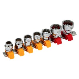 SK11 SHS307DU Dual Drive Socket Set, 0.3 - 0.7 inches (8 - 19 mm), Drive: 0.25 inch (6.35 mm), 0.37 inch (9.5 mm)