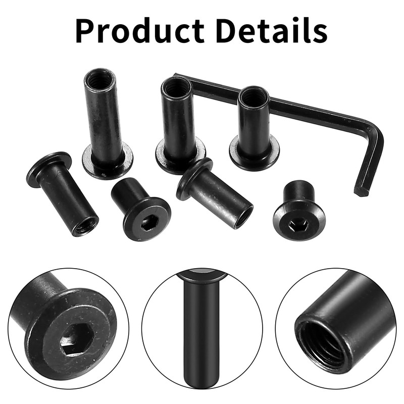 100 Pcs M6 Nuts, Hex Socket Screw Rivet Insert Nuts,