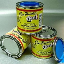 One Shot Sign Lettering Paint - Imitation Gold - 8oz Can