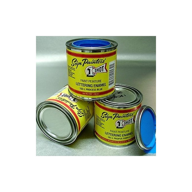 One Shot Sign Lettering Paint - Imitation Gold - 8oz