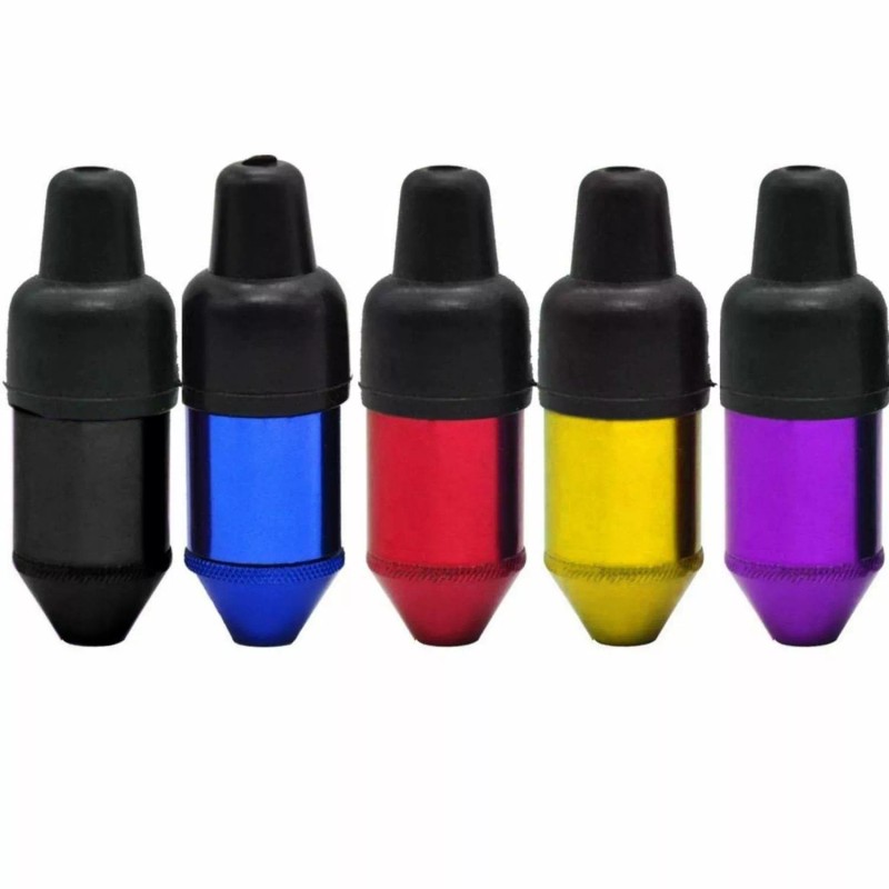 Unbranded Black | Smooth Metal Pepper Shaker Rubber Pacifier Bullet