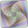 Bgraamiens Puzzle-Twisted 3D Colorful squares-1000 Pieces Square Puzzle Color Challenge