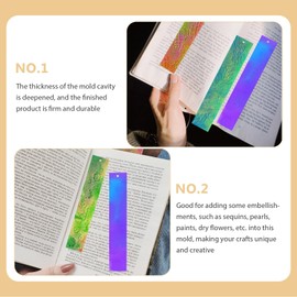 SEWACC Resin Supplies Bookmark Mold Silica Gel Student Love Crafting Supplies Resin