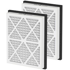 20x25x3 MERV 13 Pleated Air Filter Replacement Compatible with Honeywell Home Air Filter and Zephyr VGF Series 20x25x3 Whole Home Return Air Grille Filter, MERV 13 Air Filtration System, 2 Pack