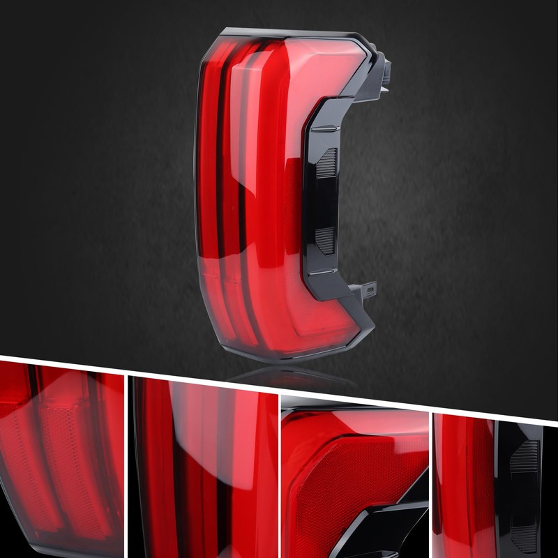 Duolctrams LED Tail Light Rear Lamp Assembly (3-PIN, On and