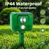 4PACK Solar Animal Repellent Ultrasonic,Sonic Cat Repellent Outdoor Deer&Repellent Devices