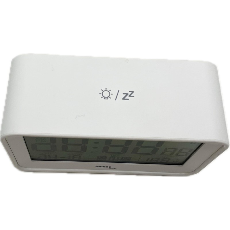 technoline WT497 Modern Digital Alarm Clock, Indoor Temperature, Date, Day