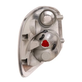 AmeriLite Chrome Euro Brake Tail Lights for Ford F-Series F-150 Flare Side - Passenger and Driver Side