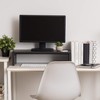 IRIS USA 1-Tier Multi-Purpose PC Monitor Organizer Stand, Stackable Ergonomic
