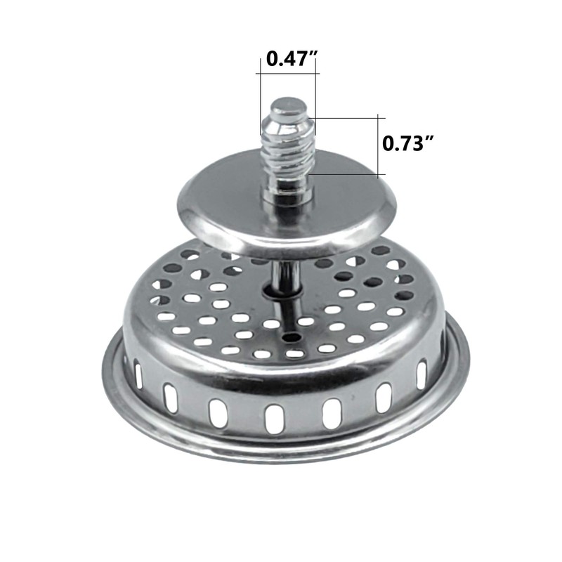 Spin and Seal Stainless Steel Replacement Basket Strainer with Threaded