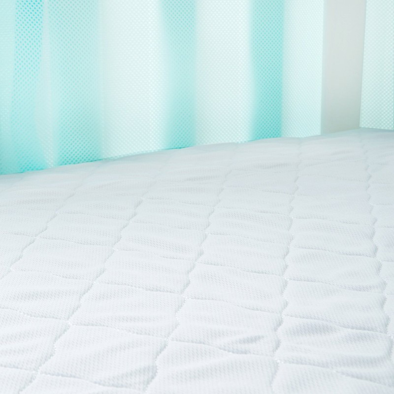 BreathableBaby 3 in 1 Fitted Breathable Mattress Protector, Cot Bed,