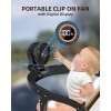 TUNISE Mini Clip-On Fan – Portable, Battery-Powere
