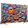 DePhoto 7x5FT Graffiti Backdrop 80s 90s Hip Pop Cholo Party