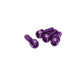Reverse Disc Brakes Screw Set 4 x M6 x 18 mm Purple