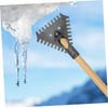 FUNOMOCYA Ice Shovel Snow Removal Tool Metal Ice Breaking Shovel