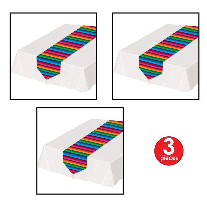 Printed Fiesta Table Runner Pack of 3