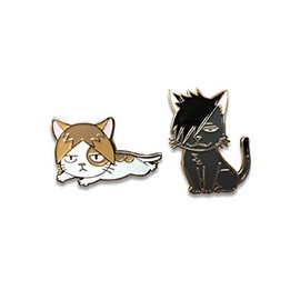 Haikyuu Kuroo and Kenma Pins Set of Two