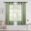 MIULEE Sheer Voile Curtain with Eyelets, Transparent Look, Window Curtain