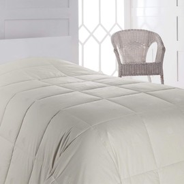 100% Wool-Filled Down Alternative Comforter, Hypoallergenic, Made from Sheep Wool, Soft, Breathable and Washable, Reversible Duvet, Full Size
