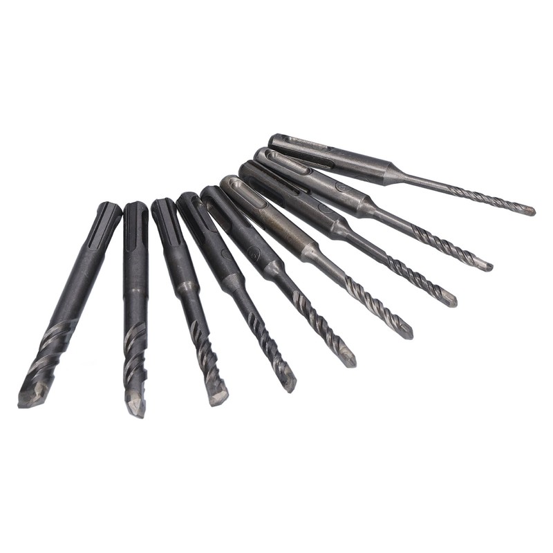 Masonry Drill Bit Set Carbide Tip Rotary Hammer Tool for