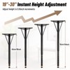 Pilida Adjustable Table Legs 19-30 Inch,Heavy Duty Steel Furniture Legs