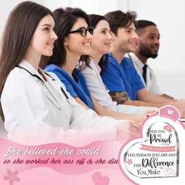 Yulejo Nurse Gifts for RN Christmas Nurses Gifts for Women Nurses Week Gifts Nurse's Day Appreciation Gift Crystal Table Centerpieces Nursing Keepsakes Paperweight for Doctor (Love,4.7 x 4.7 Inch)